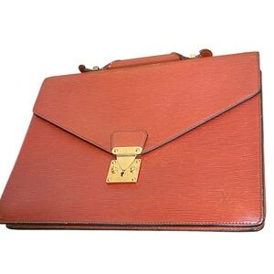 Authentic Louis Vuitton Brown Epi Briefcase